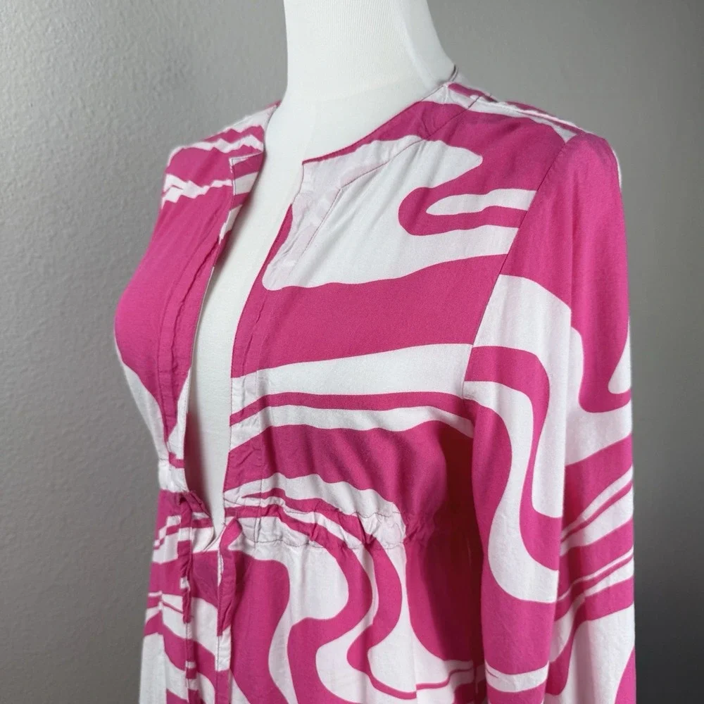 Escapada Beach Womens Abstract Swim Cover Over Size‎ M Resort Vacation Summer